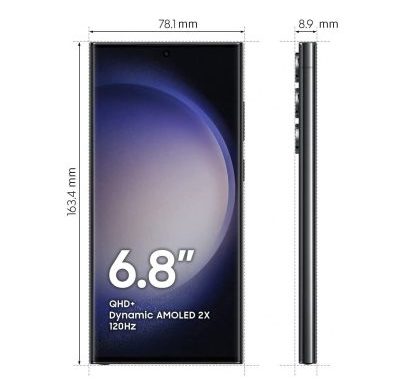 Samsung Galaxy S23 Ultra - Dimensioni