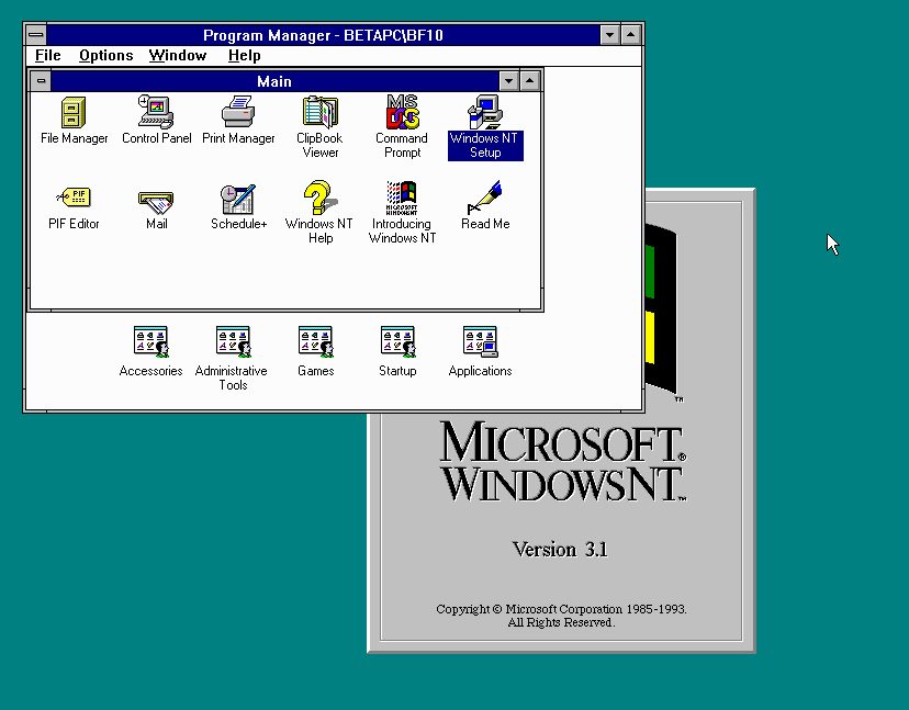 Windows NT 3.1: 30esimo compleanno