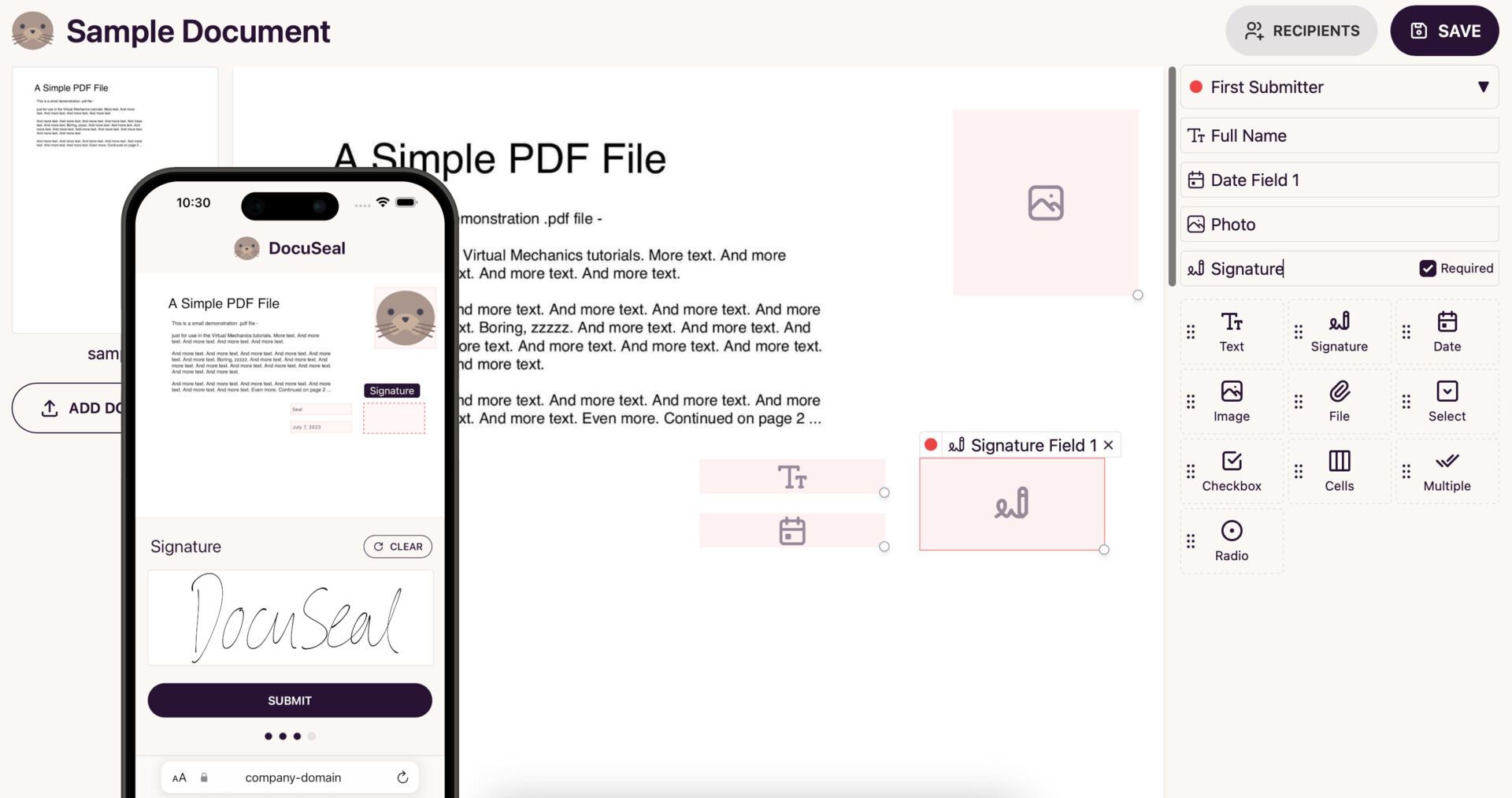 DocuSign ha un'alternativa open source: DocuSeal