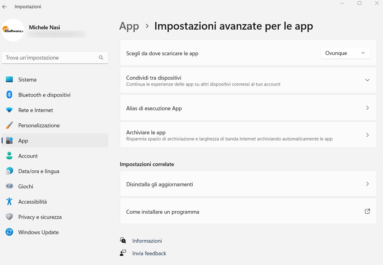 Bloccare installazione applicazioni in Windows 10 e Windows 11