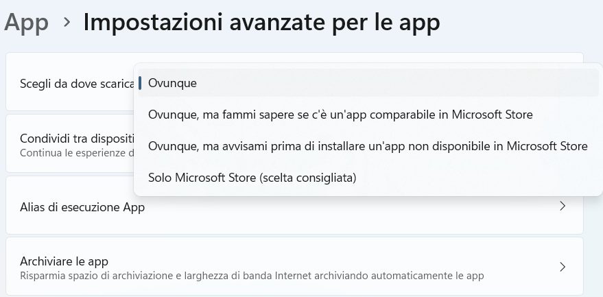 Blocco installazione programmi Windows