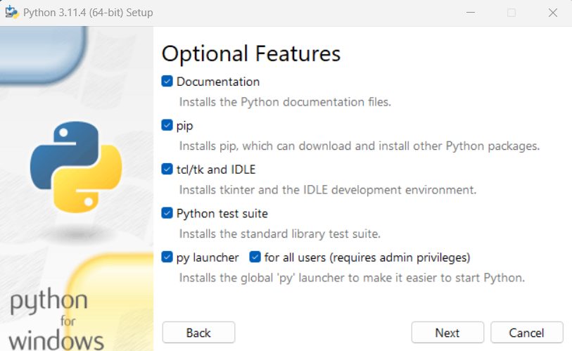 Configurazione Python e PIP
