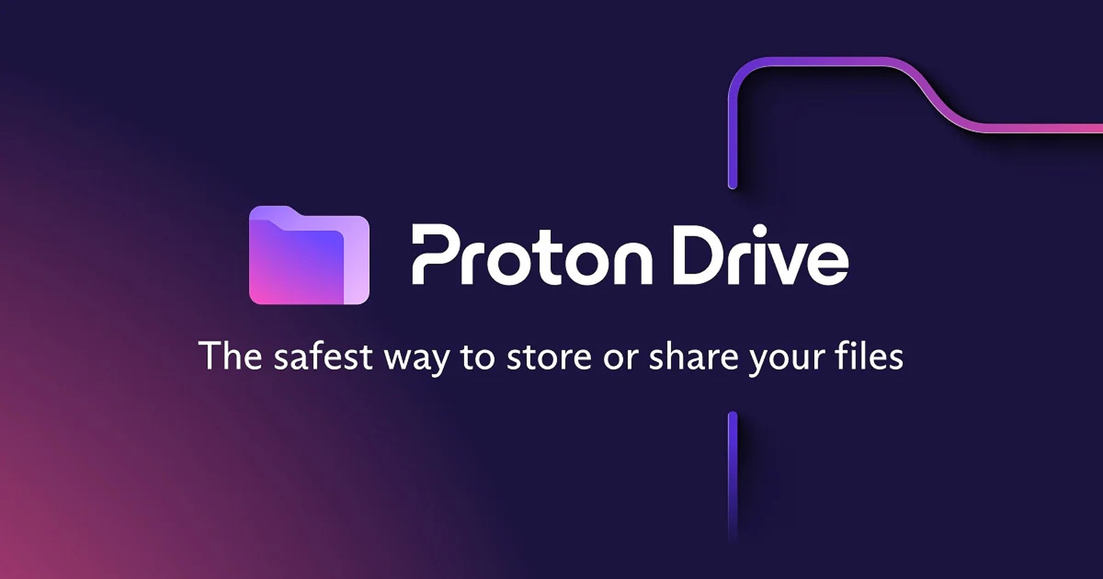 Proton Drive banner servizio archiviazione cloud