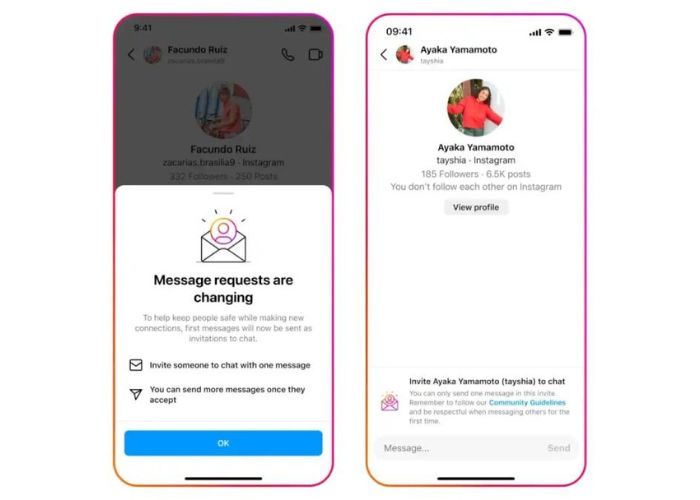 Instagram DM messaggi Spam funzione aggiornamento