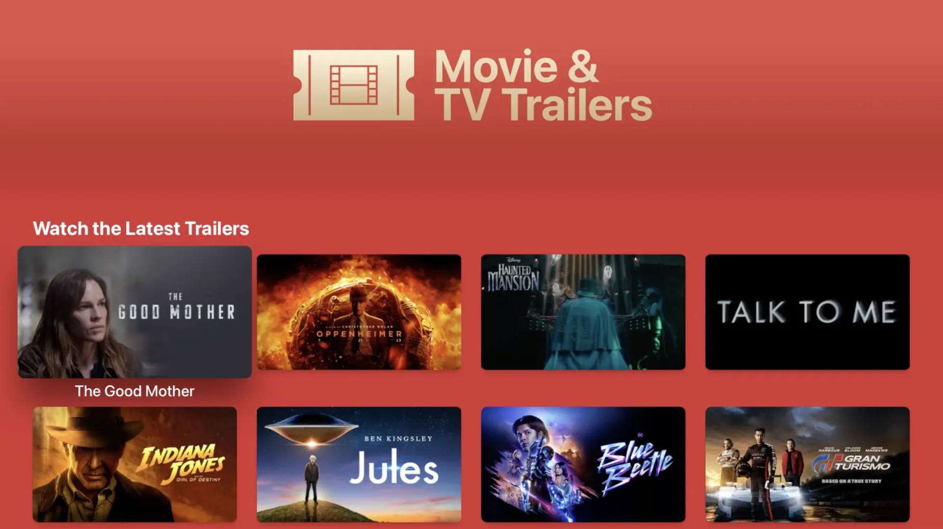 Movie and TV Trailers - Apple TV App