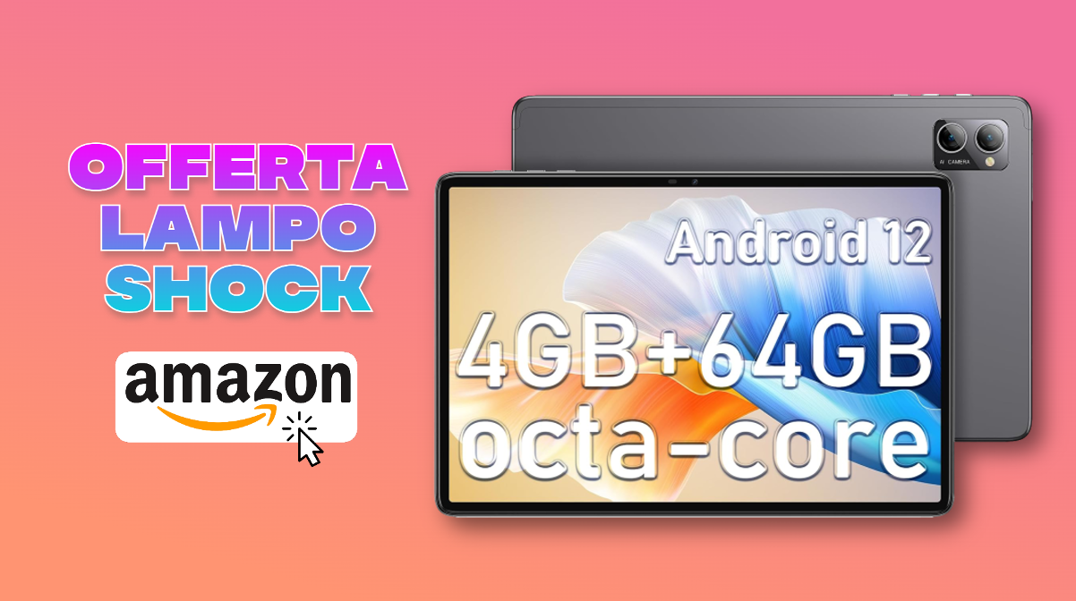 Tablet Android con design premium: OFFERTA LAMPO SHOCK
