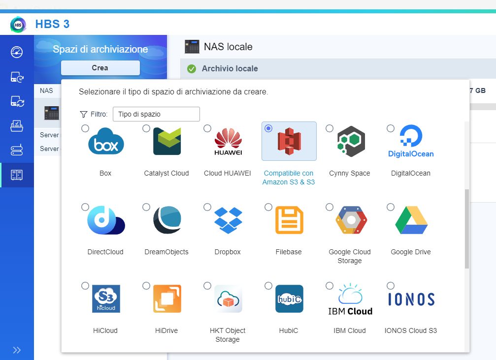 Backup immutabile con QNAP e S3