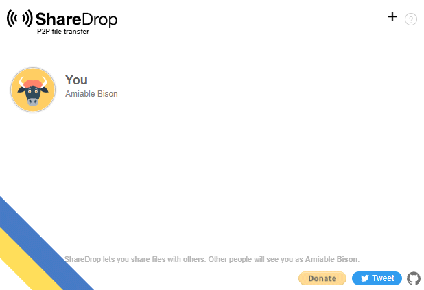 Condivisione file con ShareDrop