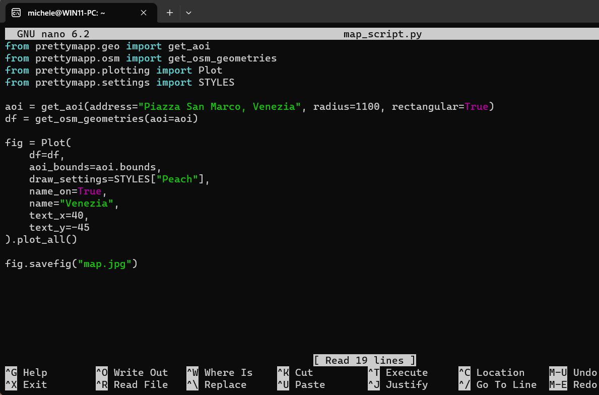 Creare mappe personalizzate con Python