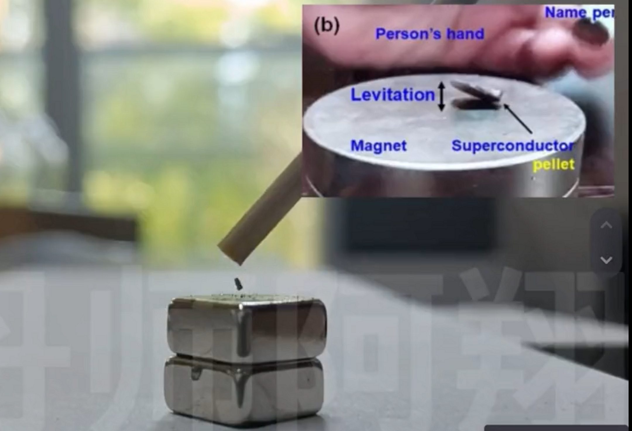 Levitazione magnetica con il nuovo superconduttore a temperatura ambiente