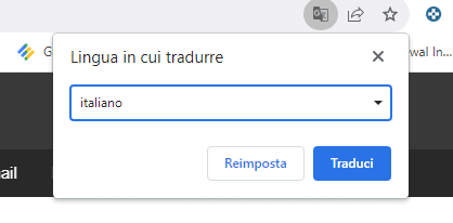 Lingua traduzione Chrome ed Edge