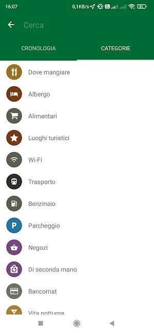 Organic Maps: categorie navigatore offline