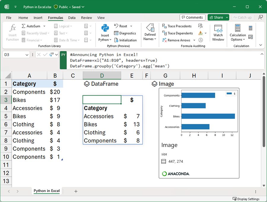 Python in Excel