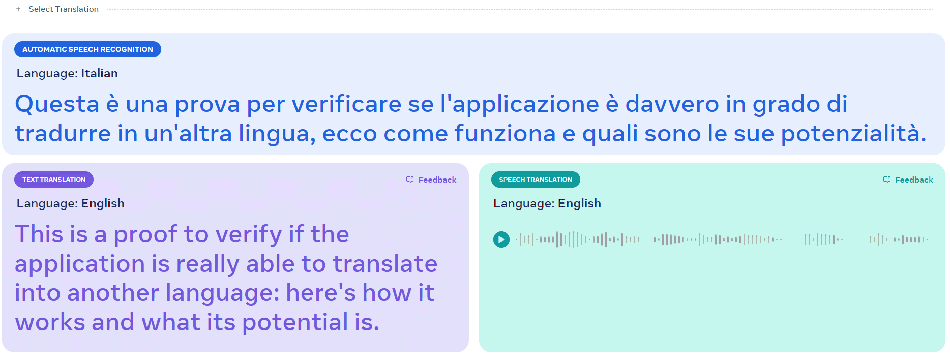 Trasformare parlato in testo ed effettuare il dubbing