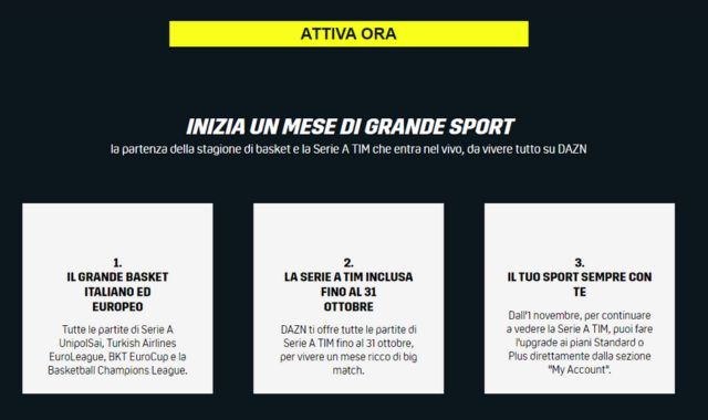 Attiva ora DAZN Start