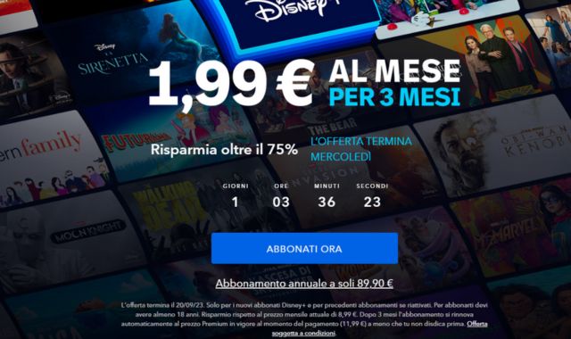 Disney Plus a 1,99 euro