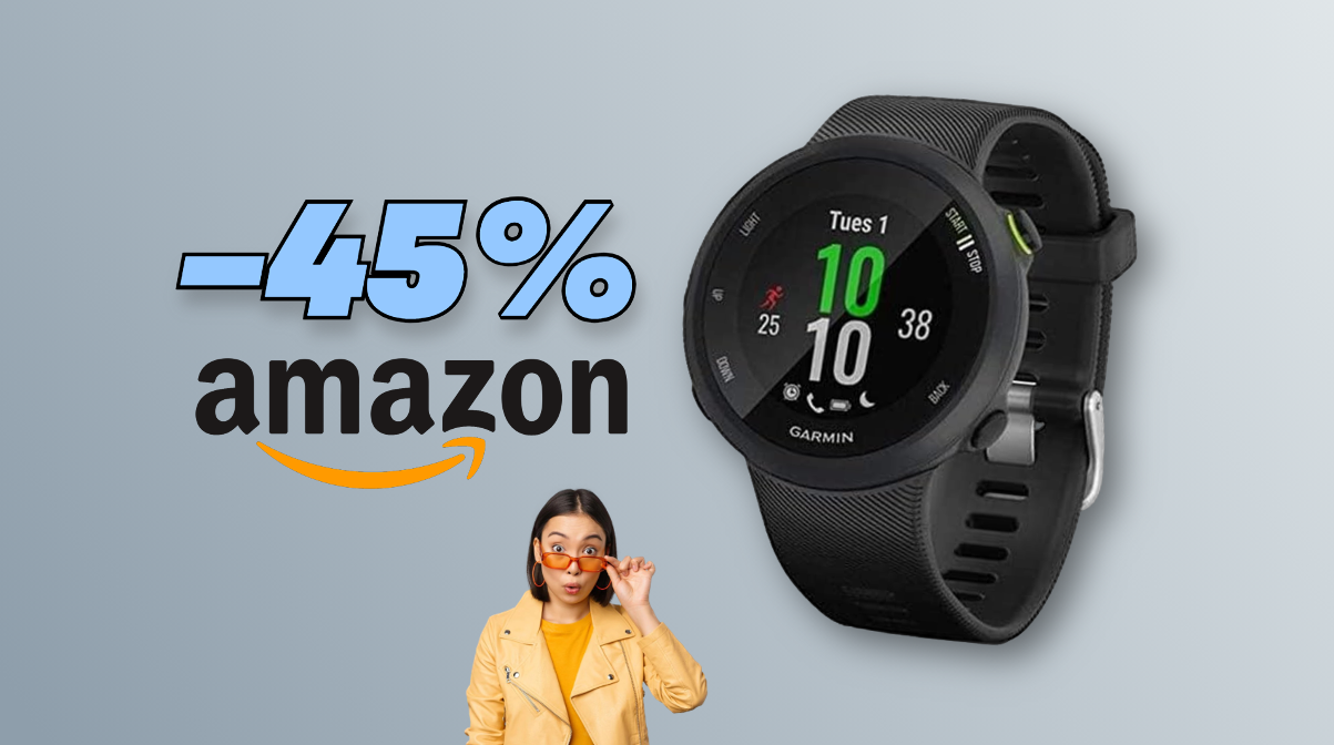 Garmin Forerunner 45 a ruba su Amazon con lo sconto del 45