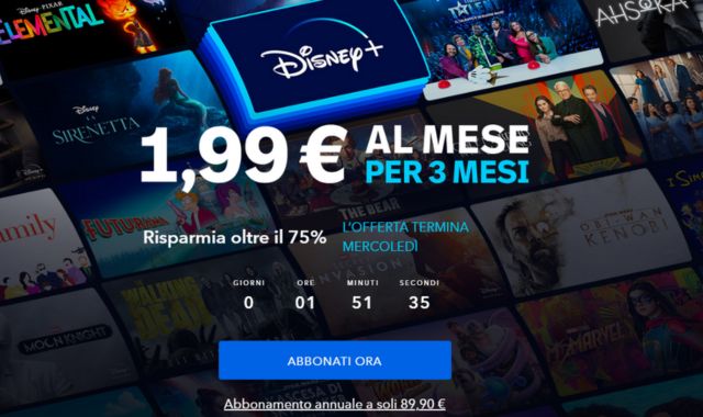 Offerta Disney Plus 3 mesi