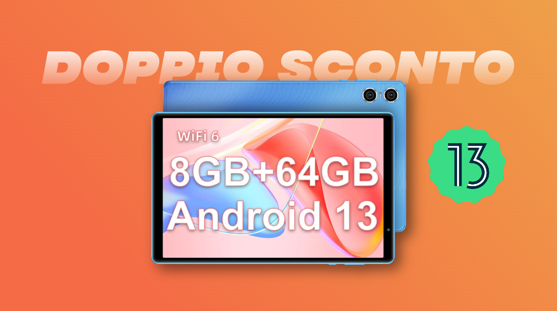 Tablet Android 13 con doppia fotocamera: prezzo A PICCO