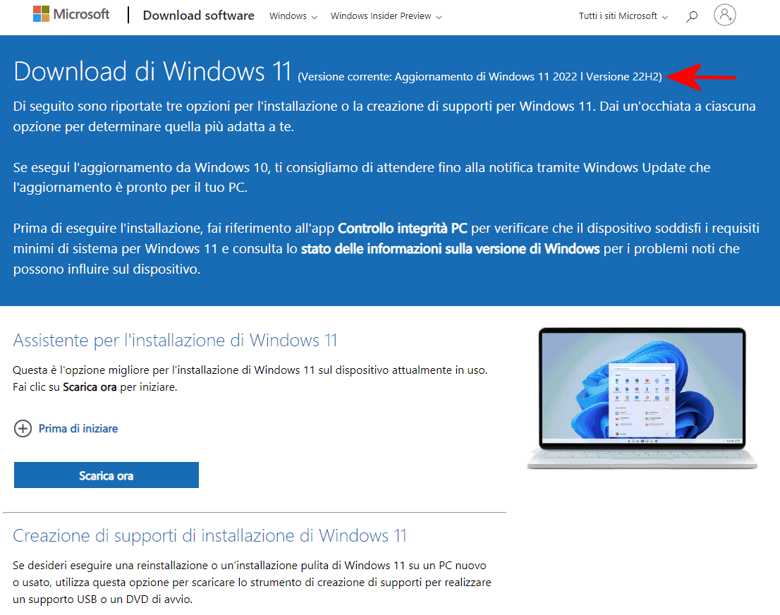Download ISO Windows 11 aggiornata