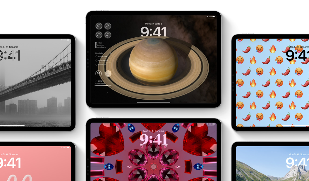 iPadOS 17 - Schermata di blocco