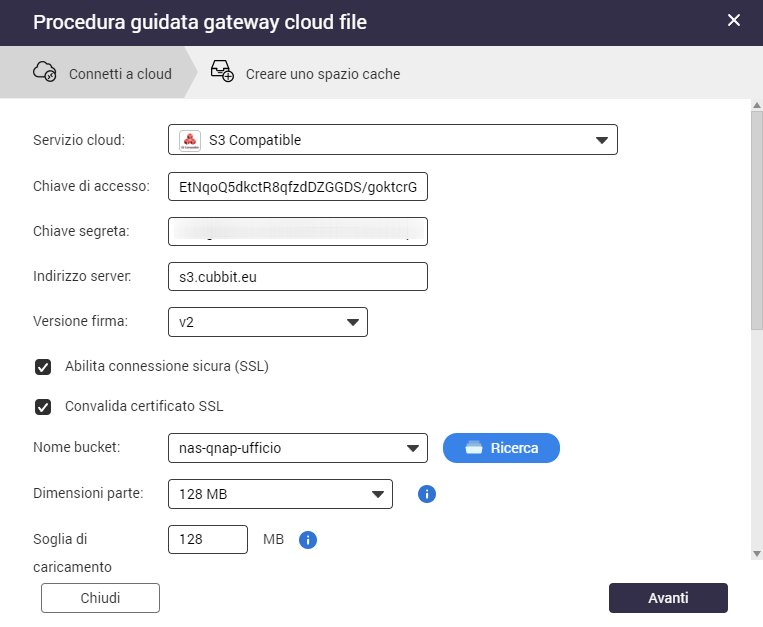 Object Storage ibrido QNAP-Cubbit