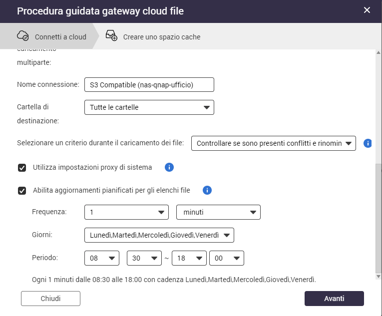 Aggiornamento Object Storage Cubbit remoto