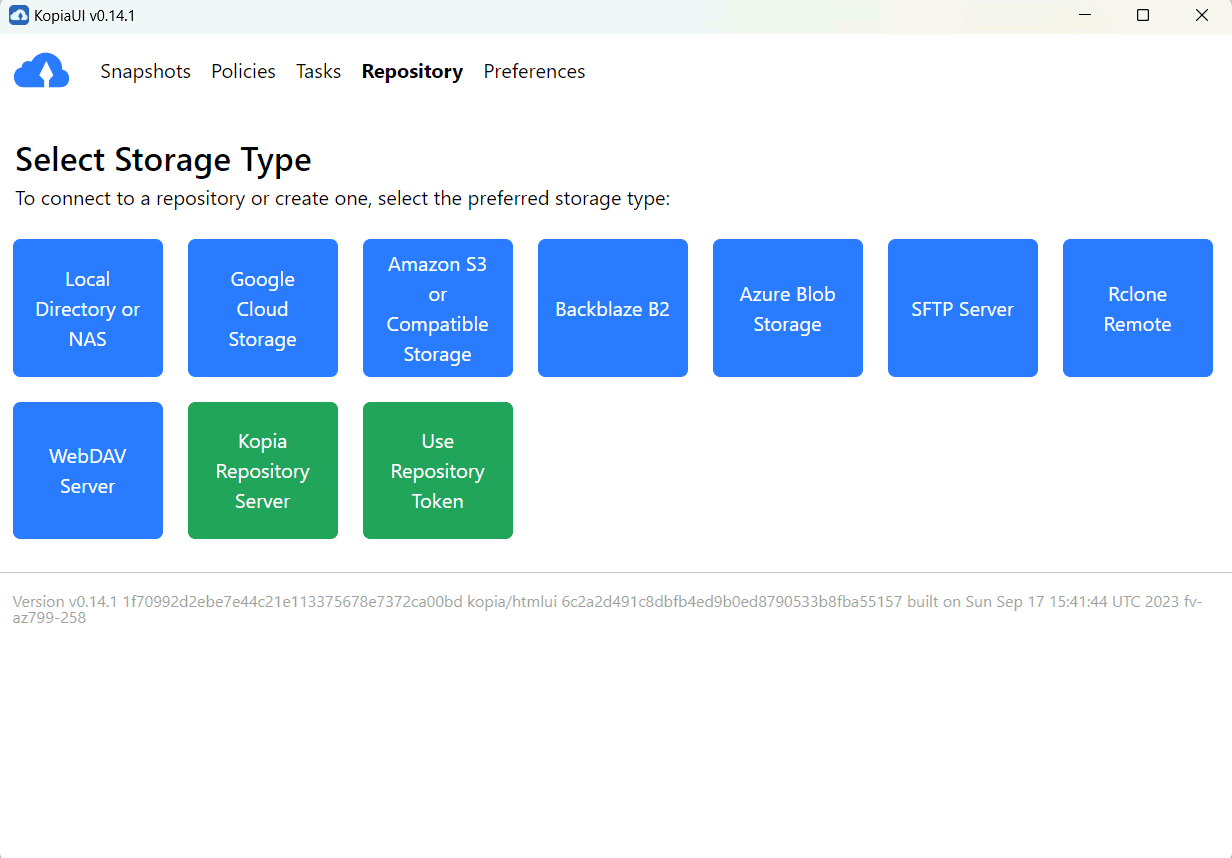 Snapshot: gestione dei backup con Kopia