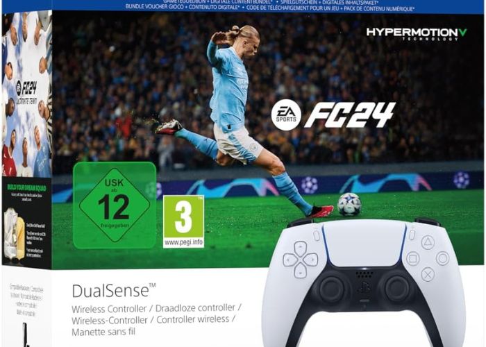 Controller DualSense per PS5 con EA FC 24 su Amazon in PROMO 