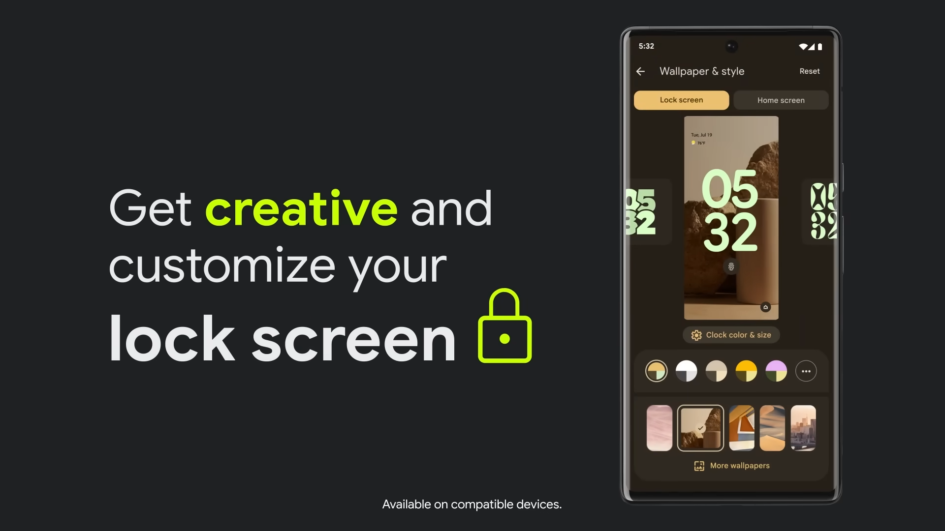 Android 14 - Personalizzazione schermata di blocco
