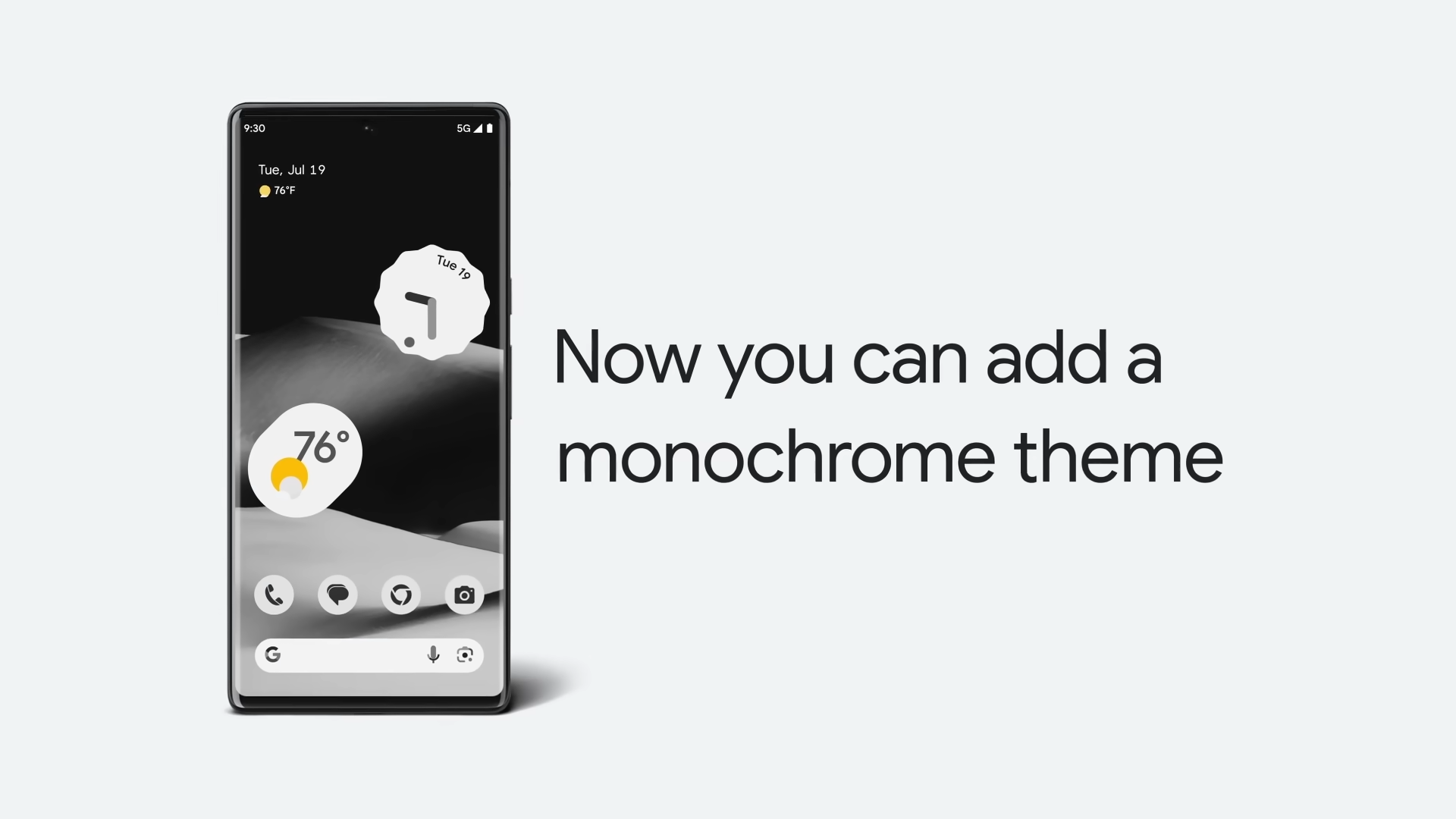 Android 14 - Temi monocromatici