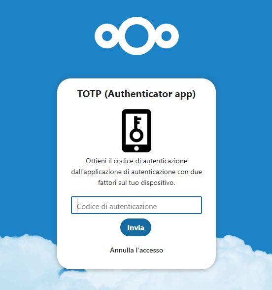 TOTP login Nextcloud
