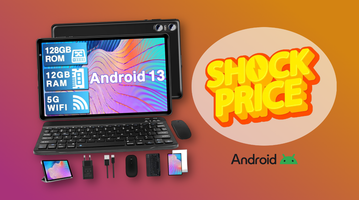 Tablet Android 13 con accessori: prezzo BASSISSIMO su