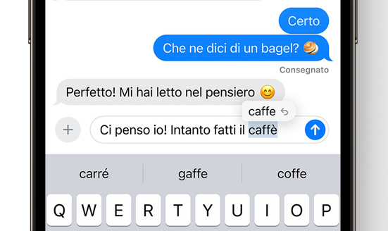 Tastiera iOS 17