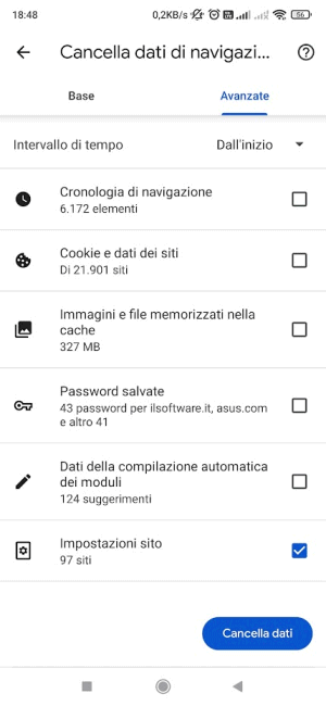 Eliminare notifiche virus su Android