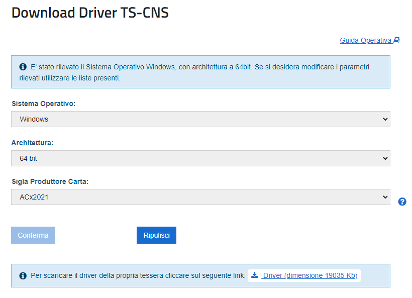 Middleware lettore Bit4id TS-CNS