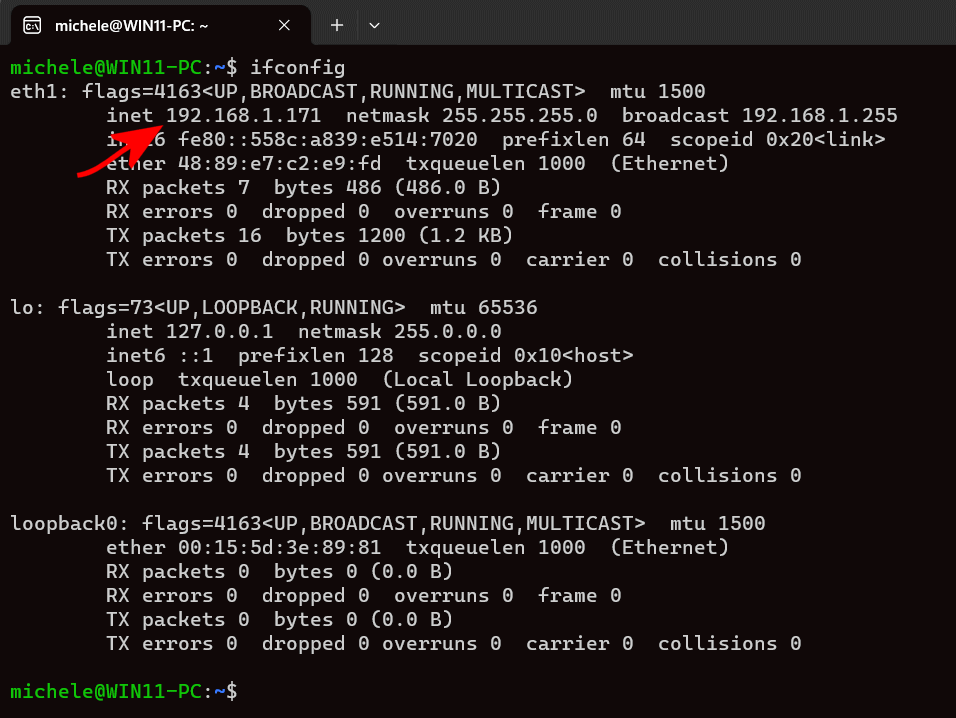 WSL, accesso da rete locale