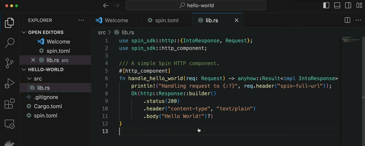 Esempio di app WebAssembly (WASM) in Rust