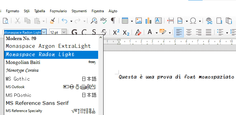 Font monospaziati Monaspace GitHub Next