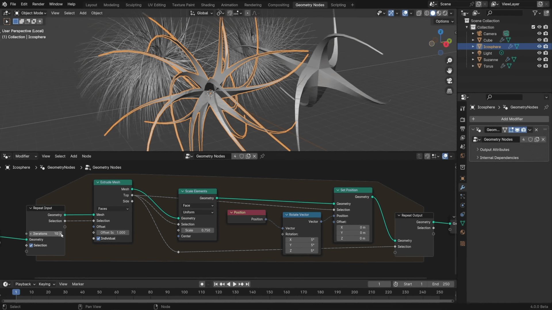 Nodi geometrici Blender
