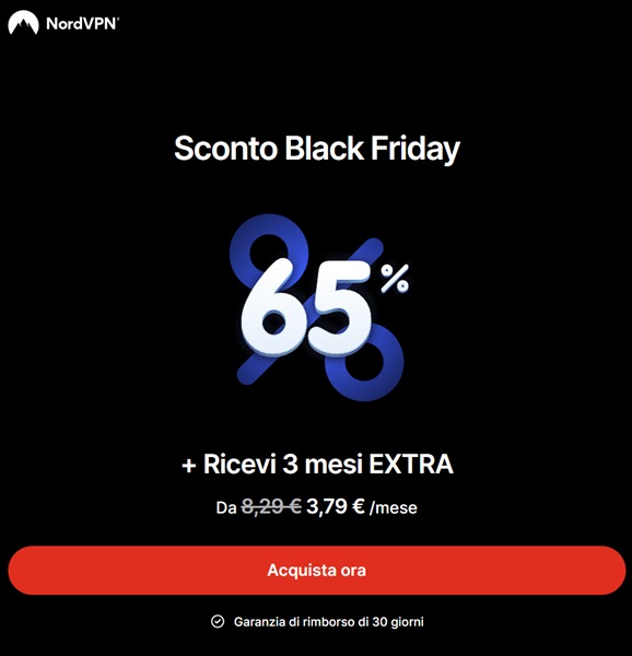 nordvpn sconto black friday