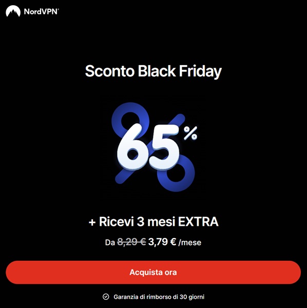 sconto black friday nordvpn