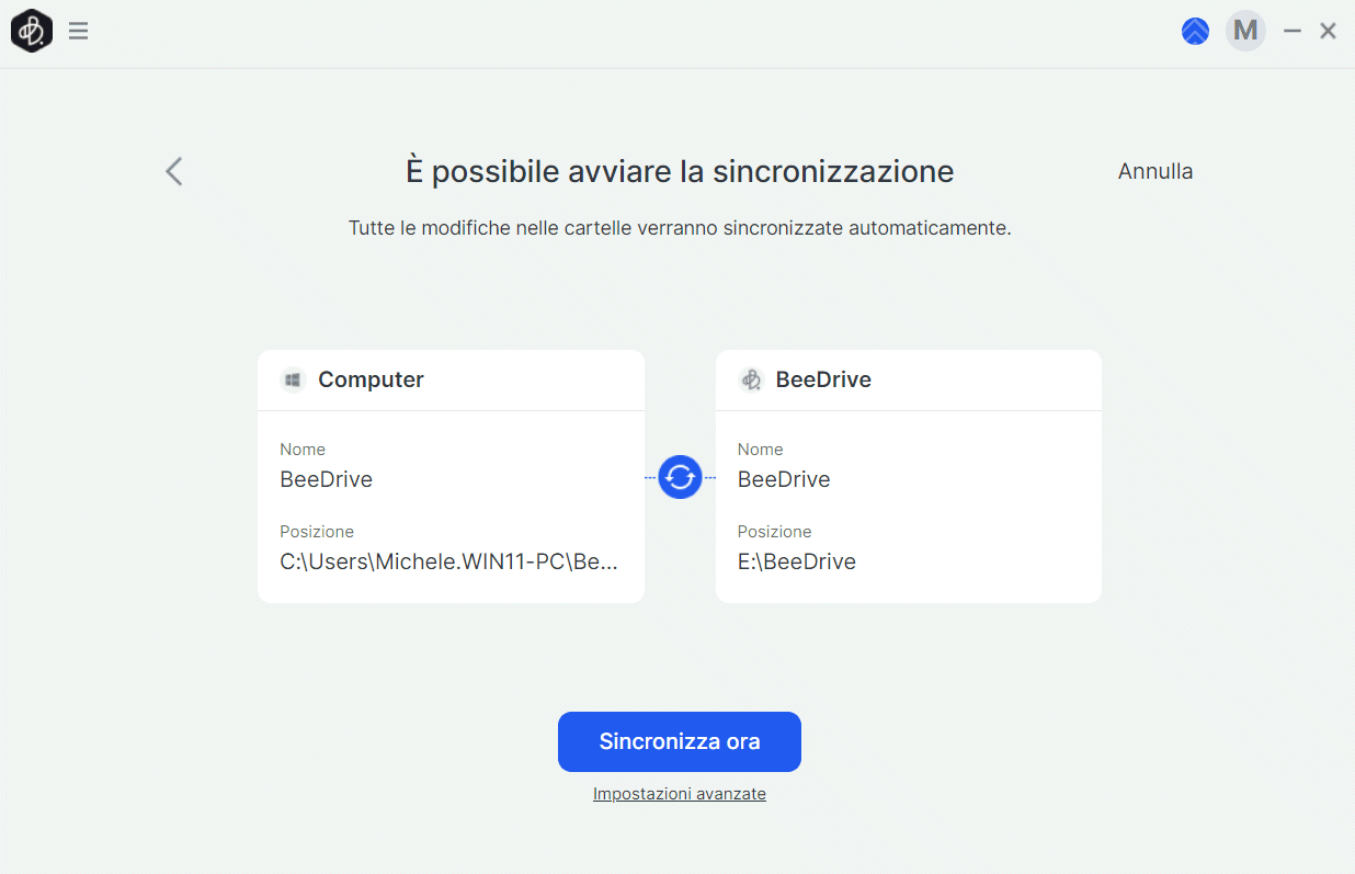 Sincronizzazione automatica dei dati