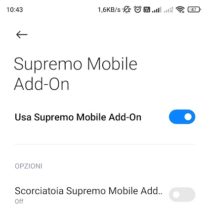 Permessi accessibilità SupRemo add-on