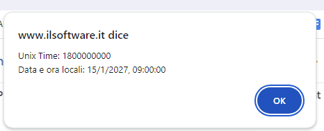 Epoch time rilevante