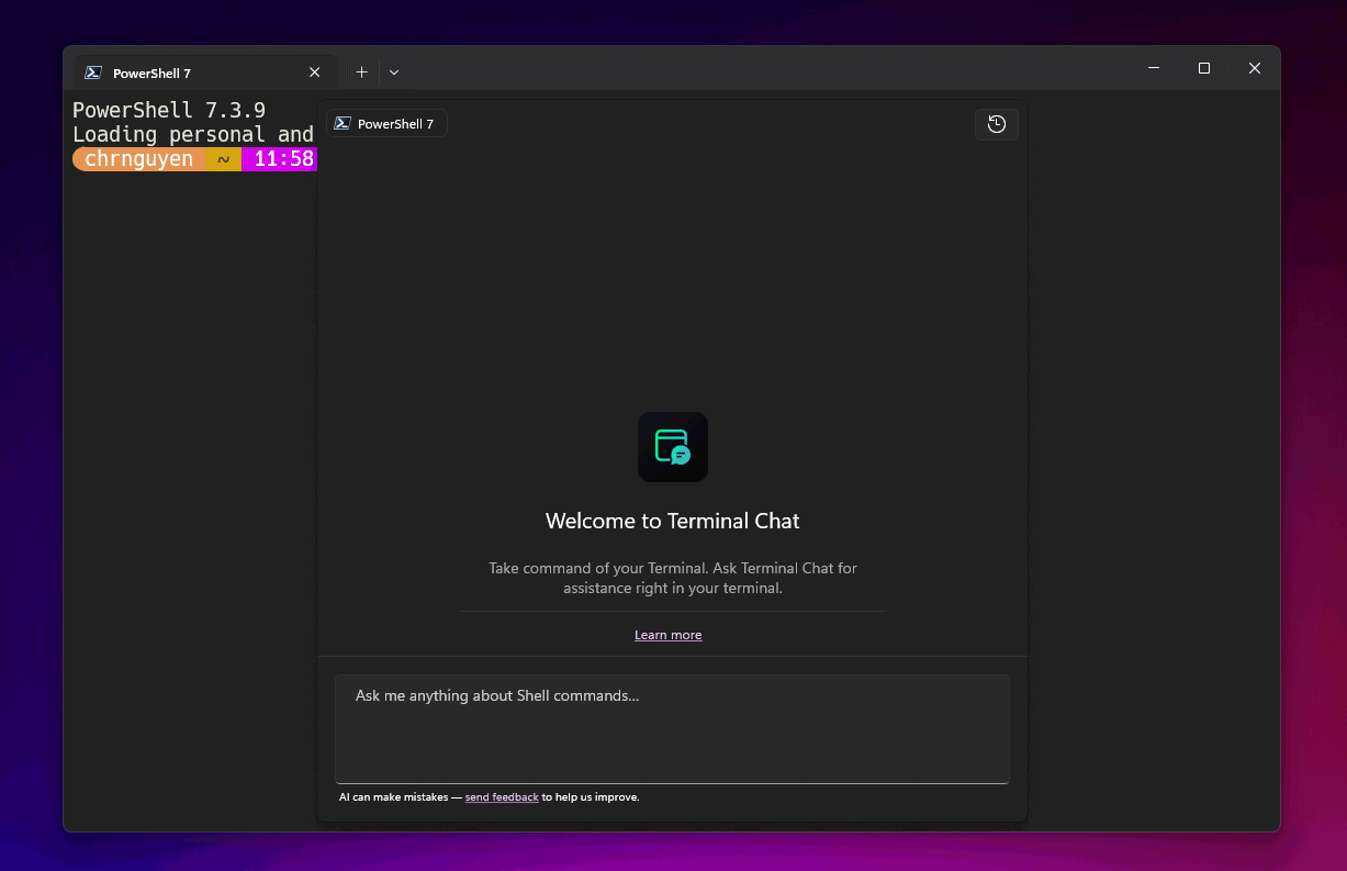 ChatGPT Windows Terminal