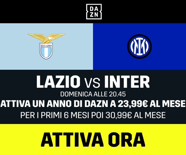 Lazio Inter promo DAZN 600