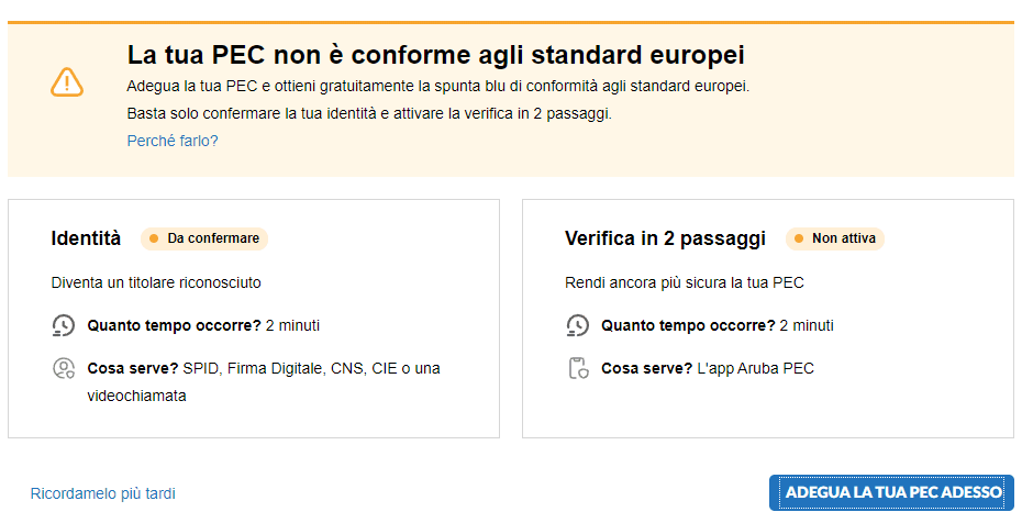 PEC europea: ecco come adeguarsi per tempo