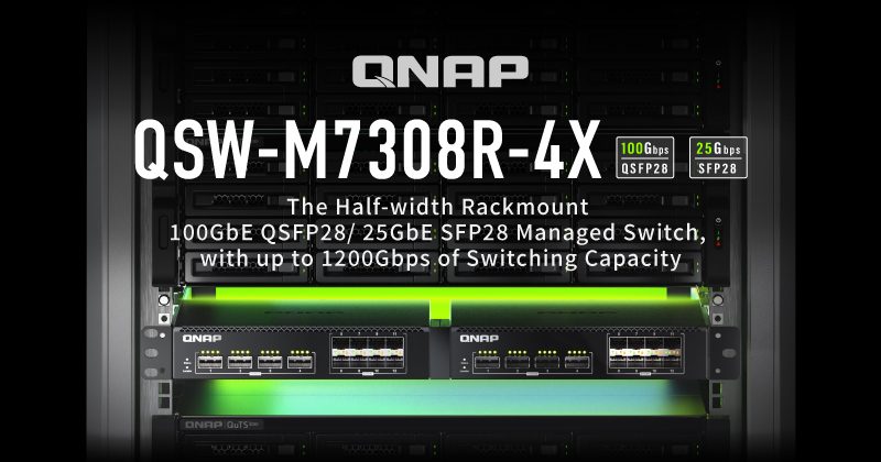 Switch managed 100 GbE QNAP