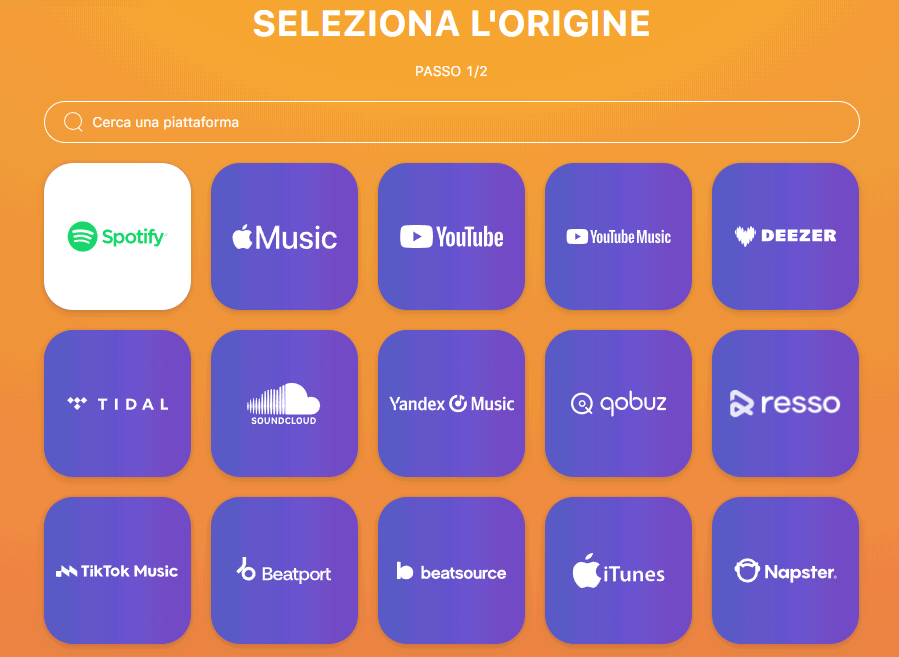 Esportare playlist da Spotify su Amazon Music